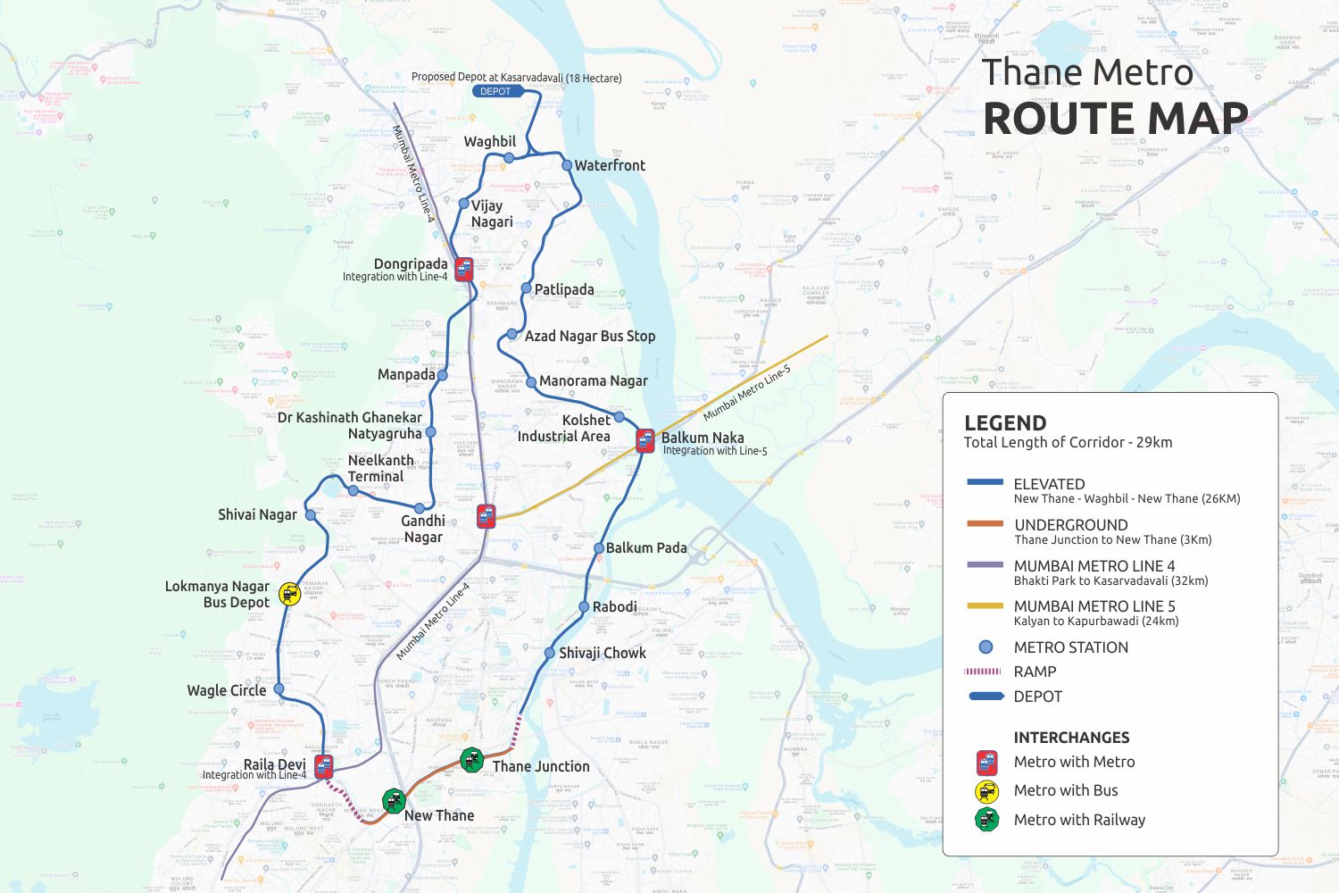 Thane Metro Routes